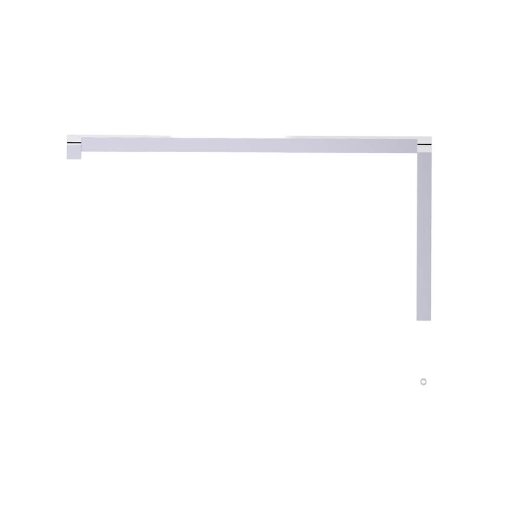 Kartners - LONDON - 6-inch x 18-inch Offset Shower Door Handle -Polished Chrome - Polished Chrome