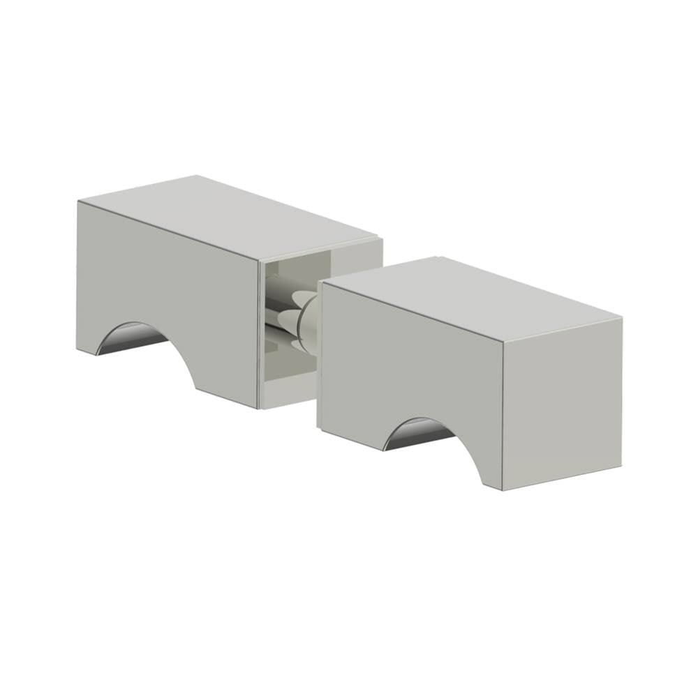Kartners - LONDON - Double Shower Door Handle-Polished Nickel - Polished Nickel