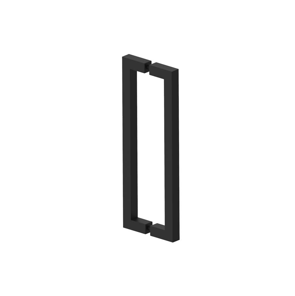 Kartners - LONDON - 12-inch Double Shower Door Handle-Matte Black - Matte Black