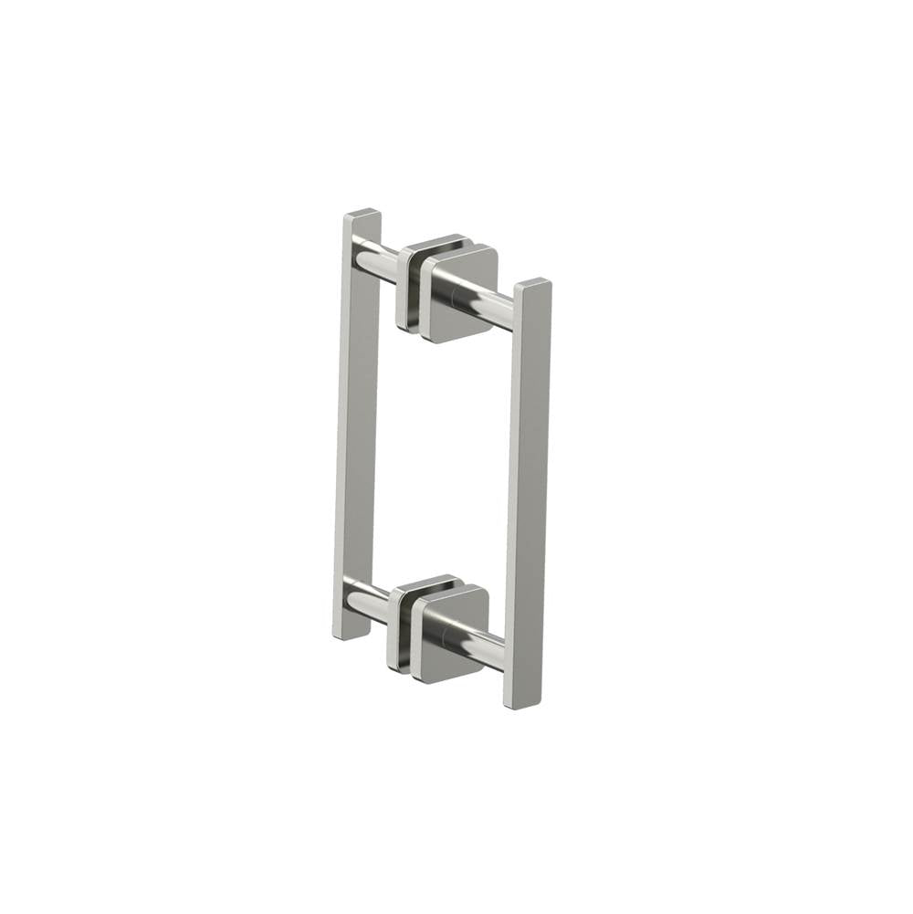 Kartners - MILAN - 8-inch Double Shower Door Handle-Brushed Nickel - Brushed Nickel