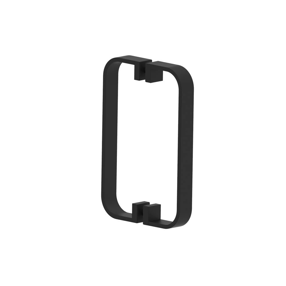 Kartners - COLOGNE- 8-inch Double Shower Door Handle-Matte Black - Matte Black