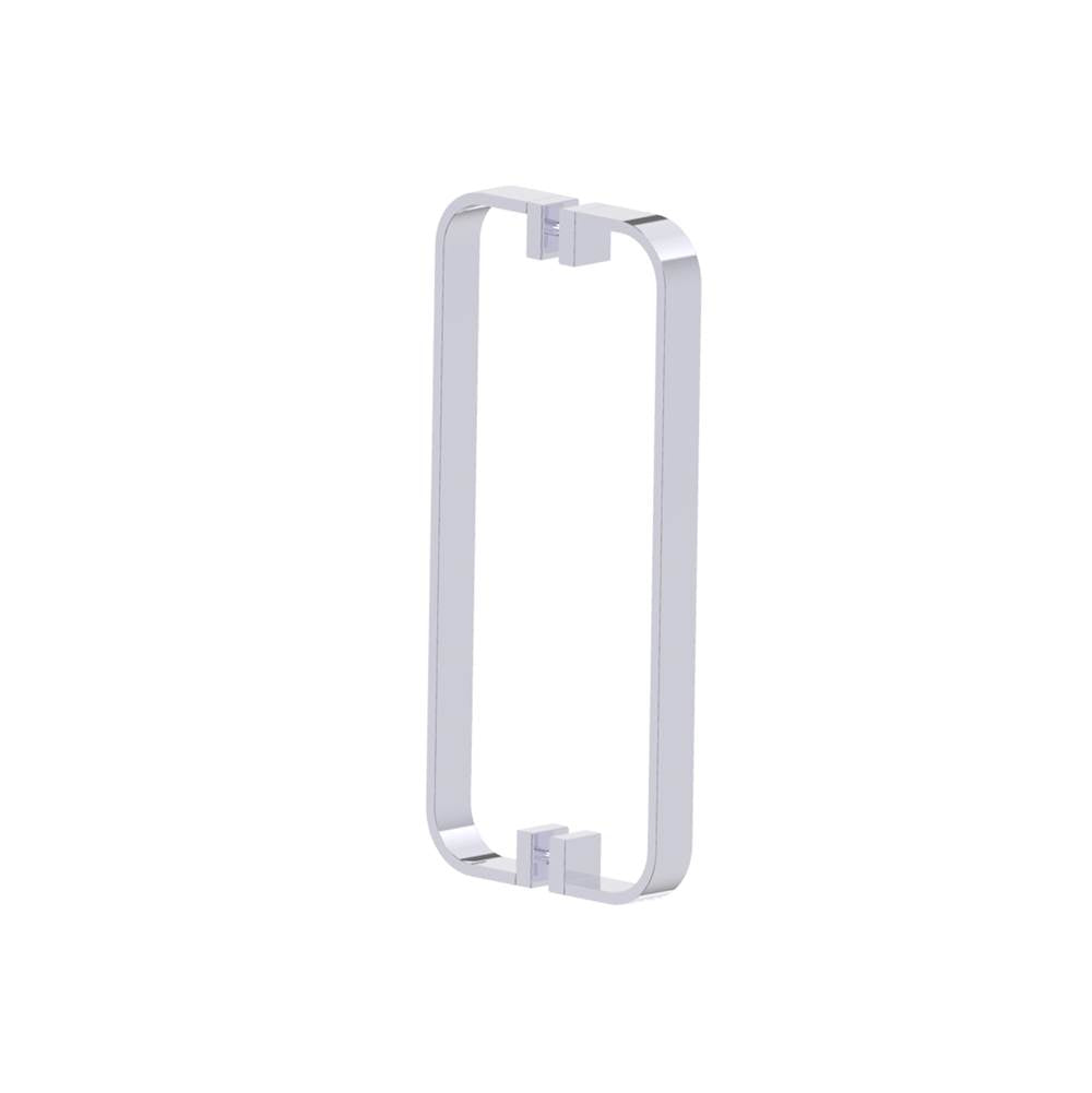 Kartners - COLOGNE - 12-inch Double Shower Door Handle-Polished Chrome - Polished Chrome