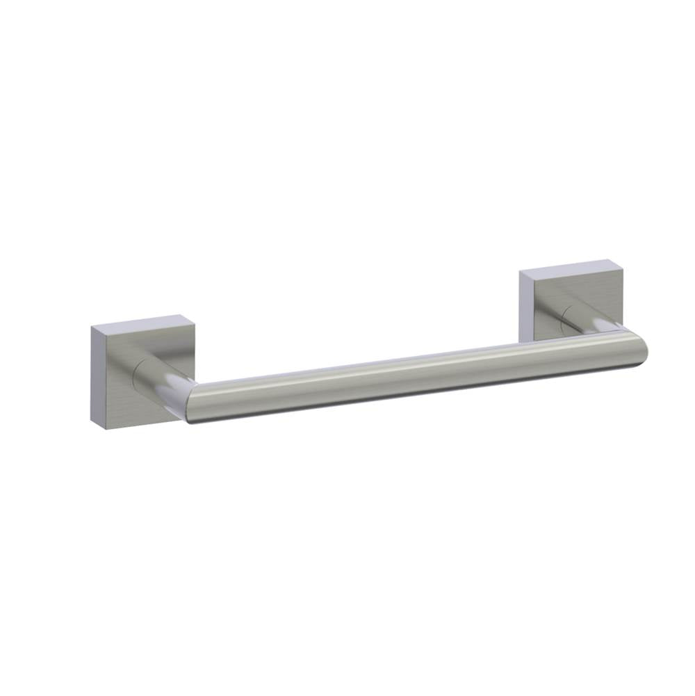 Kartners - MADRID - 9-inch Bathroom Towel Bar-Brushed Nickel - Brushed Nickel