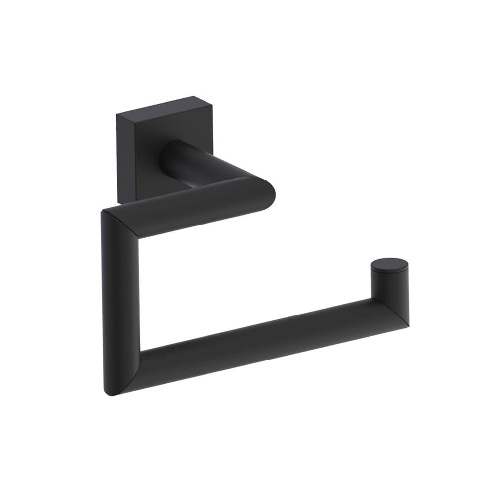 Kartners - MADRID - Drop Toilet Paper Holder-Matte Black - Matte Black