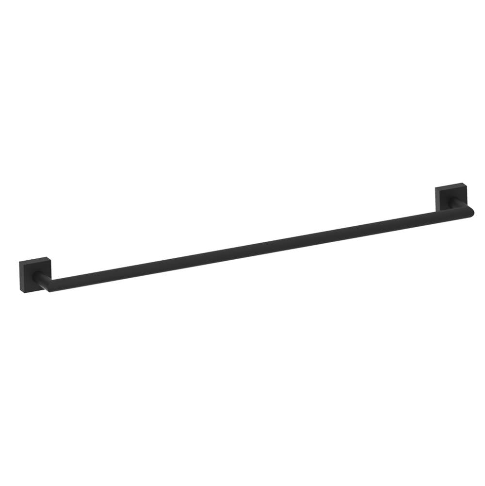 Kartners - MADRID - 24-inch Bathroom Towel Bar-Matte Black - Matte Black
