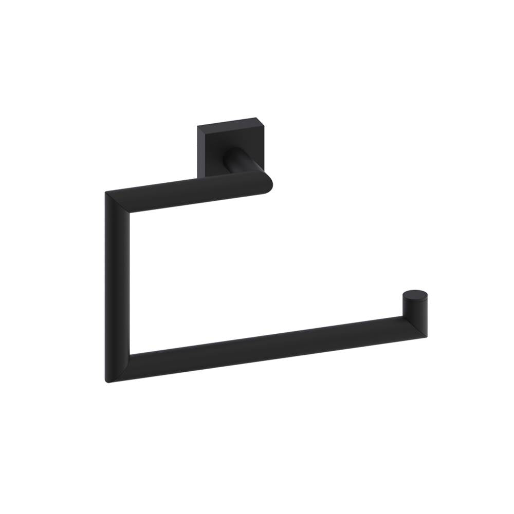 Kartners - MADRID - Towel Ring (Right)-Matte Black - Matte Black