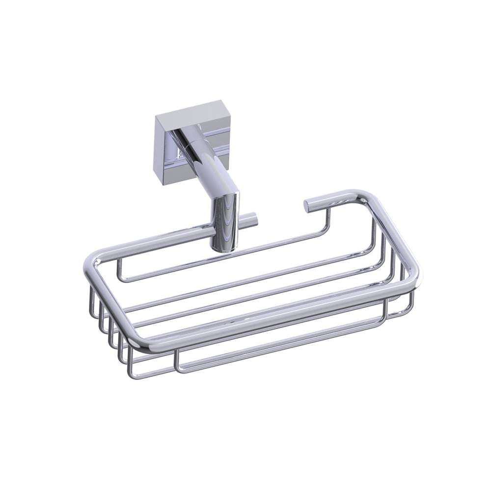 Kartners - MADRID - Wall Mounted Soap Basket-Polished Chrome - Polished Chrome