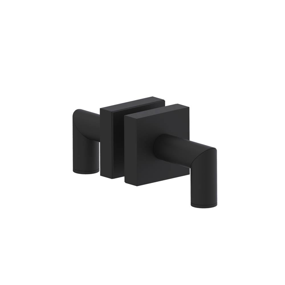 Kartners - MADRID - Double Shower Door Handle-Matte Black - Matte Black