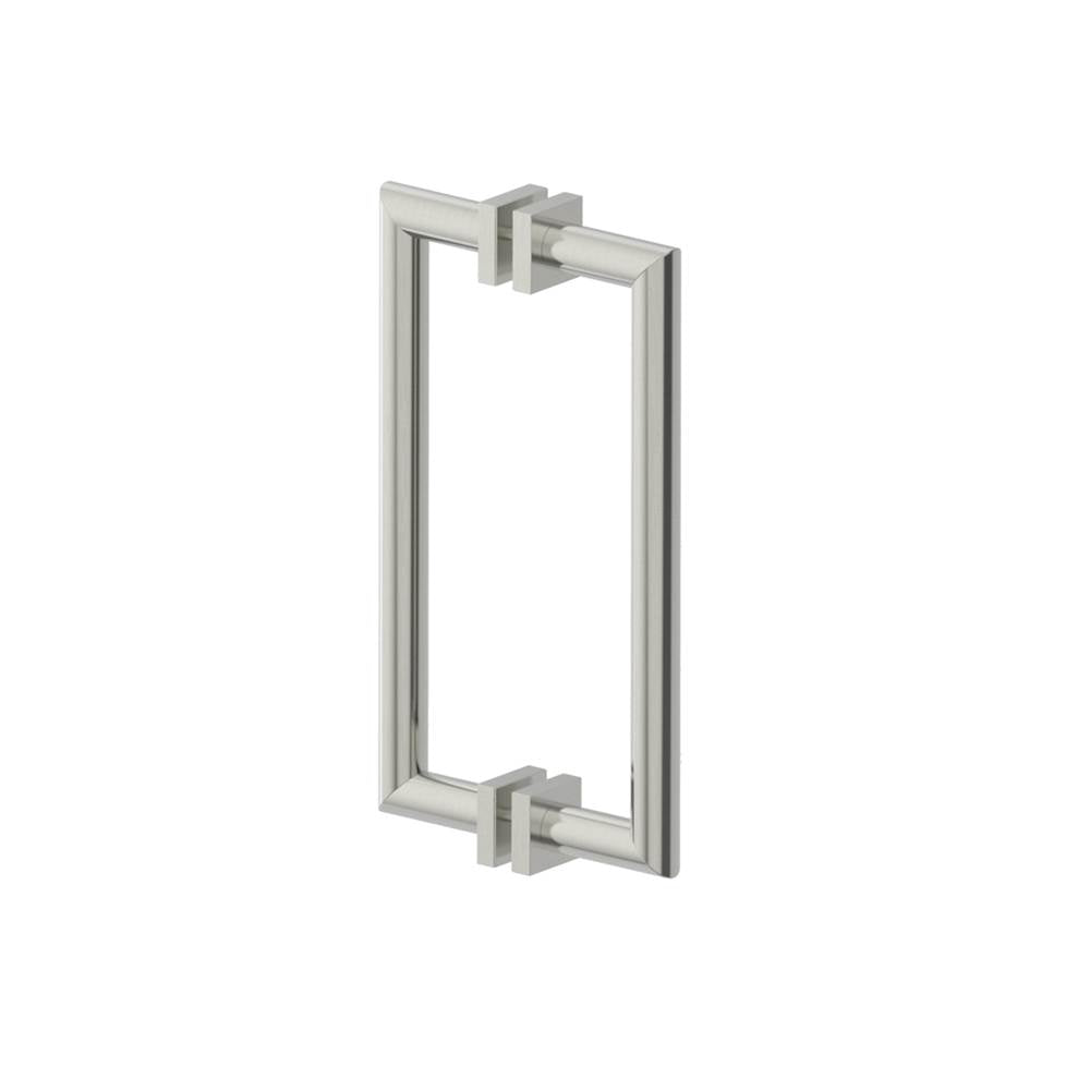 Kartners - MADRID - 12-inch Double Shower Door Handle-Brushed Nickel - Brushed Nickel
