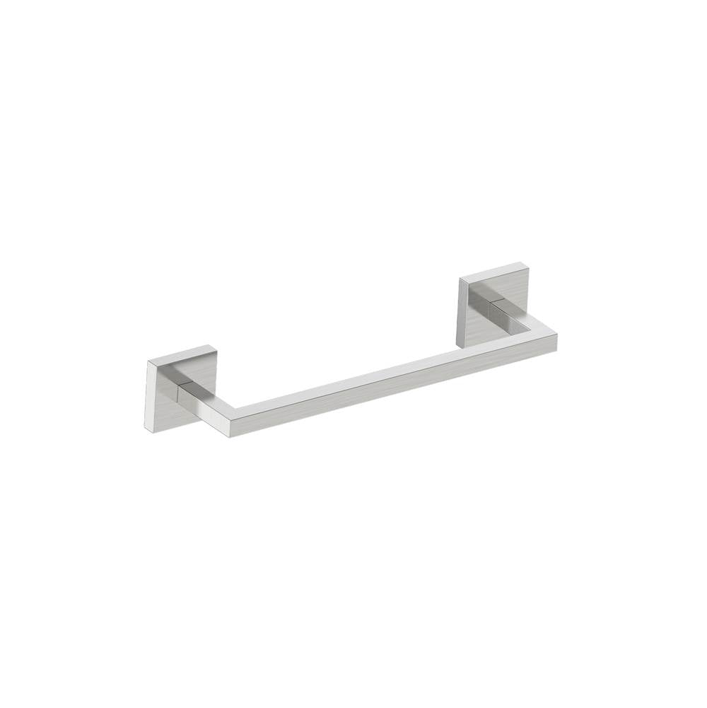Kartners - BUILDERS - 9-inch Bathroom Towel Bar-Brushed Nickel - Brushed Nickel