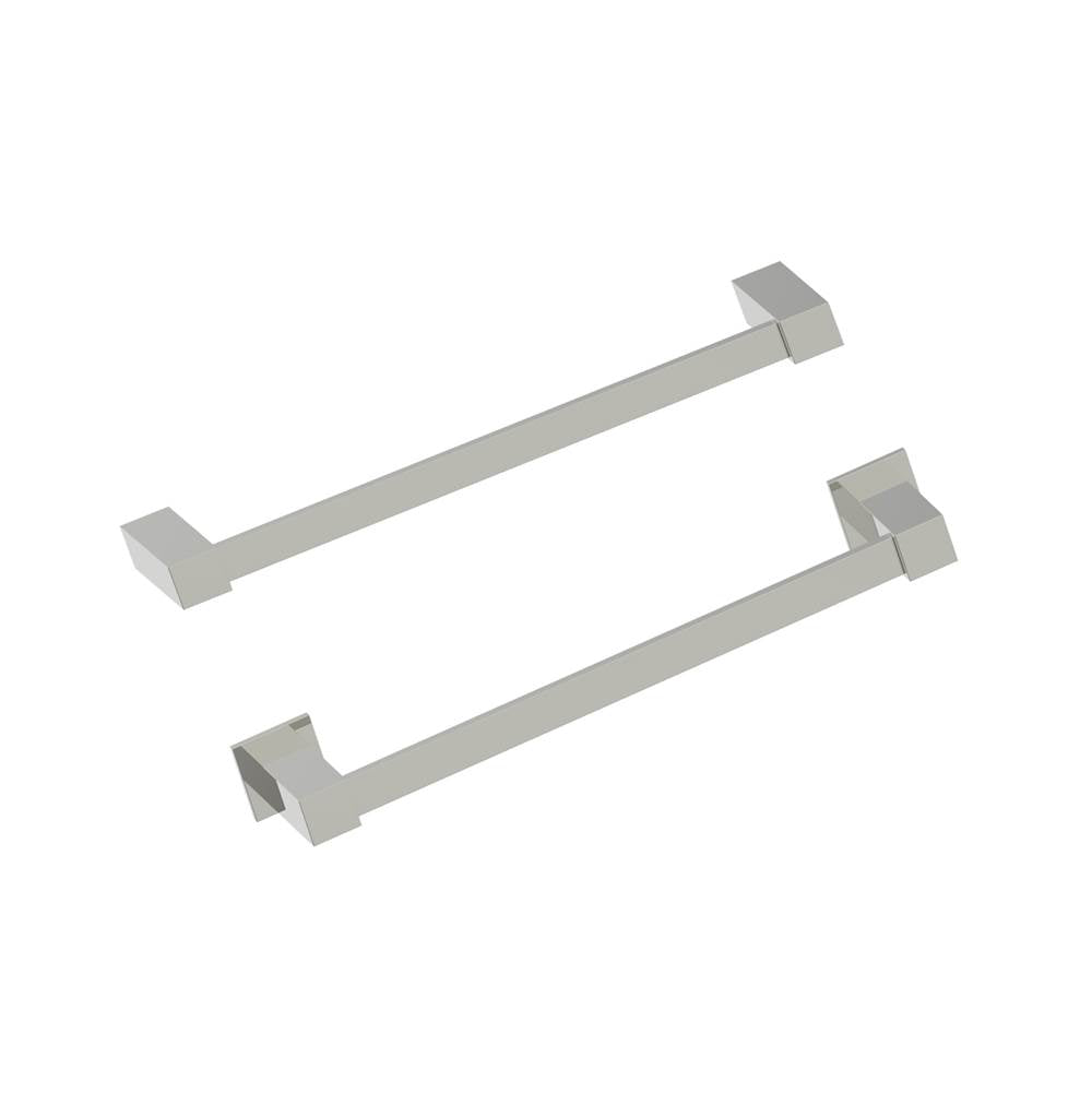 Kartners - LISBON - 12-inch Bathroom Towel Bar-Polished Nickel - Polished Nickel
