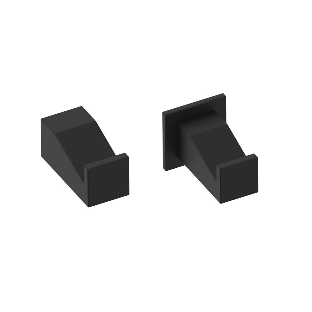 Kartners - LISBON - Single Prong Robe Hook-Matte Black - Matte Black