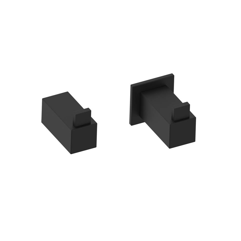 Kartners - LISBON - Classic Robe Hook-Matte Black - Matte Black