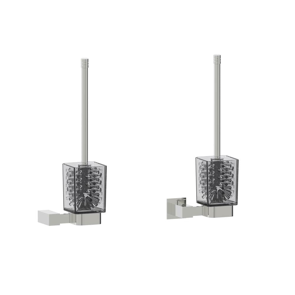 Kartners - LISBON - Toilet Brush Set-Brushed Nickel - Brushed Nickel