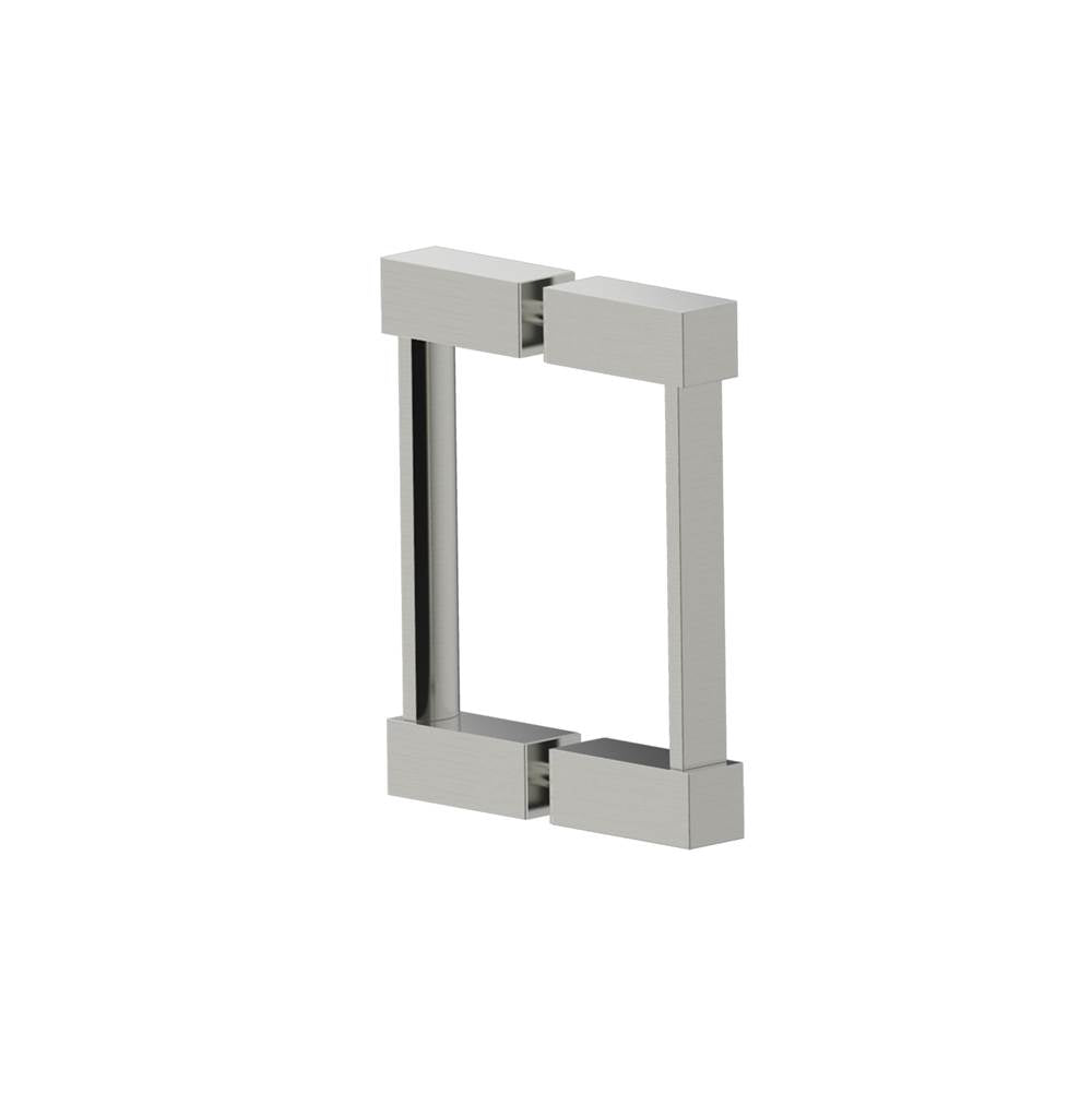 Kartners - LISBON- 6-inch Double Shower Door Handle-Brushed Nickel - Brushed Nickel