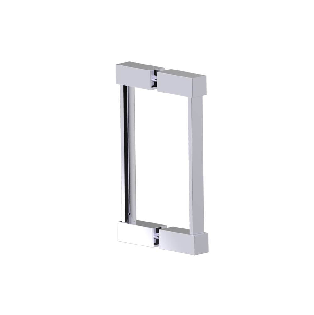 Kartners - LISBON- 8-inch Double Shower Door Handle-Polished Chrome - Polished Chrome