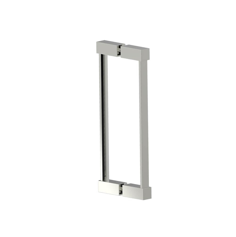 Kartners - LISBON - 12-inch Double Shower Door Handle-Polished Nickel - Polished Nickel