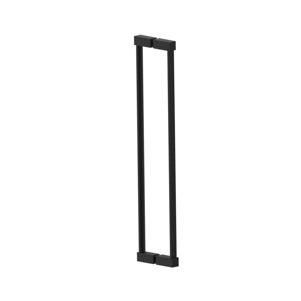 Kartners - LISBON - 24-inch Double Shower Door Handle-Matte Black - Matte Black