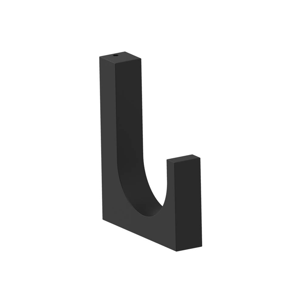 Kartners - MUNICH - Large Coat Hook-Matte Black - Matte Black