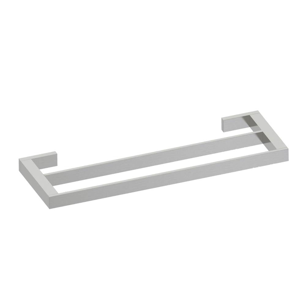 Kartners - MUNICH - 18-inch Double Bathroom Towel Bar-Brushed Nickel - Brushed Nickel