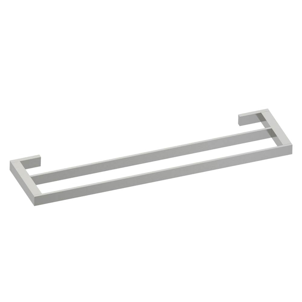 Kartners - MUNICH - 24-inch Double Bathroom Towel Bar-Brushed Nickel - Brushed Nickel