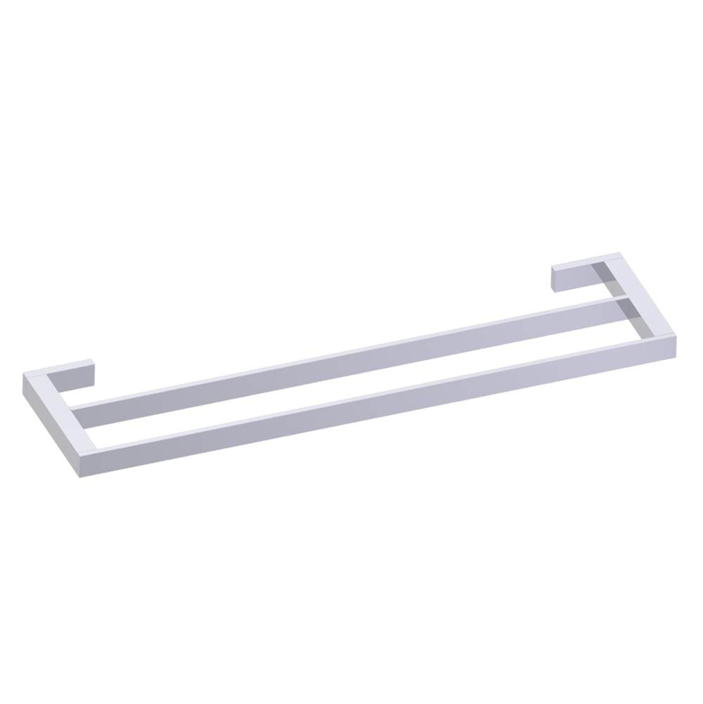 Kartners - MUNICH - 24-inch Double Bathroom Towel Bar-Polished Chrome - Polished Chrome