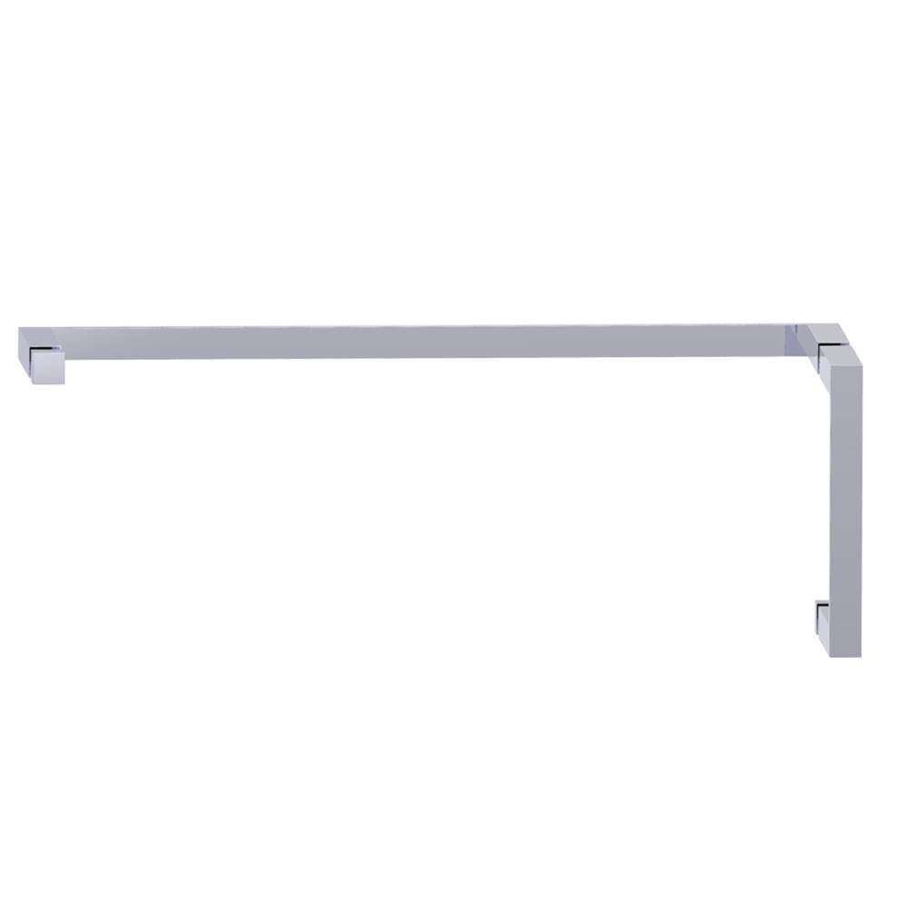 Kartners - MUNICH - 8-inch x 24-inch Offset Shower Door Handles -Polished Chrome - Polished Chrome