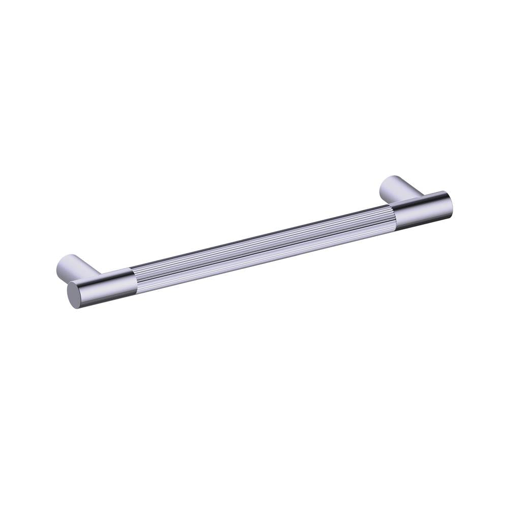 Kartners - Straight Knurled - 18-inch Appliance Pull-Brushed Nickel - Brushed Nickel