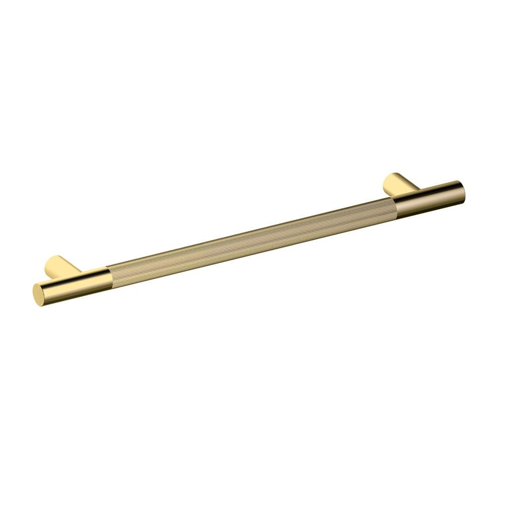 Kartners - Straight Knurled - 24-inch Grab Bar-Prosecco Bronze - Prosecco Bronze
