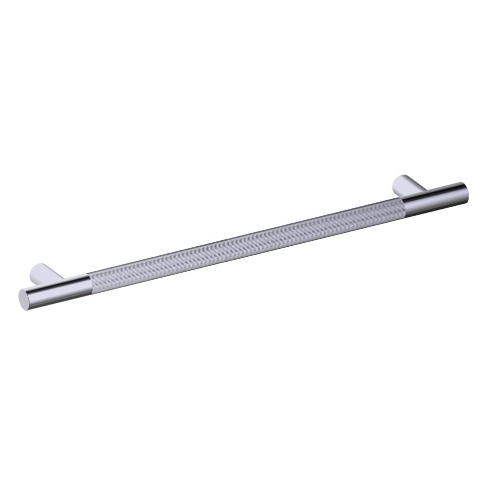 Kartners - Straight Knurled - 36-inch Grab Bar-Brushed Nickel - Brushed Nickel