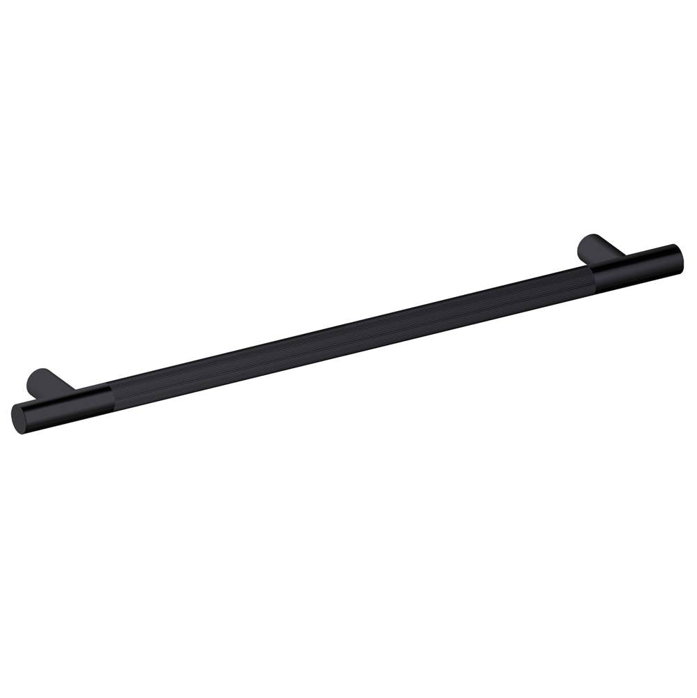 Kartners - Straight Knurled - 42-inch Grab Bar-Matte Black - Matte Black