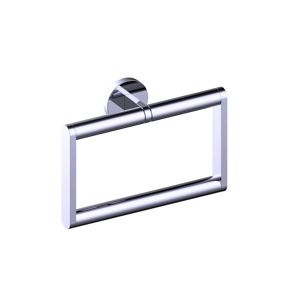 Kartners - FRANKFURT - Square Towel Ring-Polished Chrome - Polished Chrome