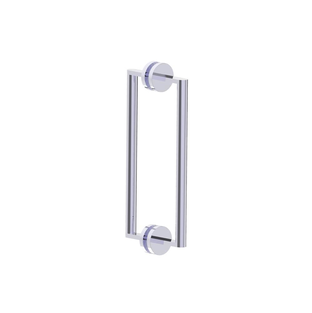 Kartners - FRANKFURT - 12-inch Double Shower Door Handle-Polished Chrome - Polished Chrome