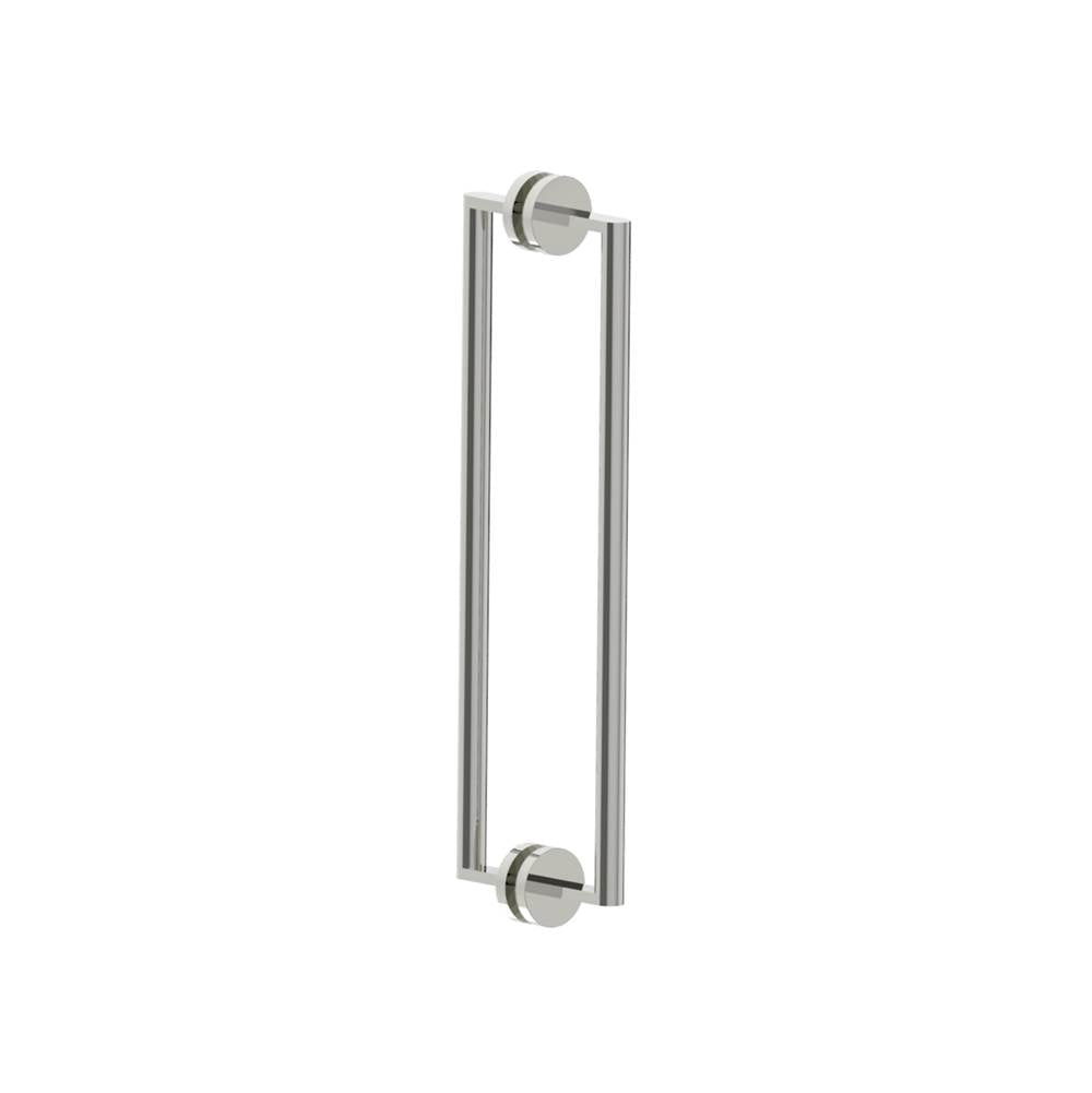Kartners - FRANKFURT - 18-inch Double Shower Door Handle-Polished Nickel - Polished Nickel