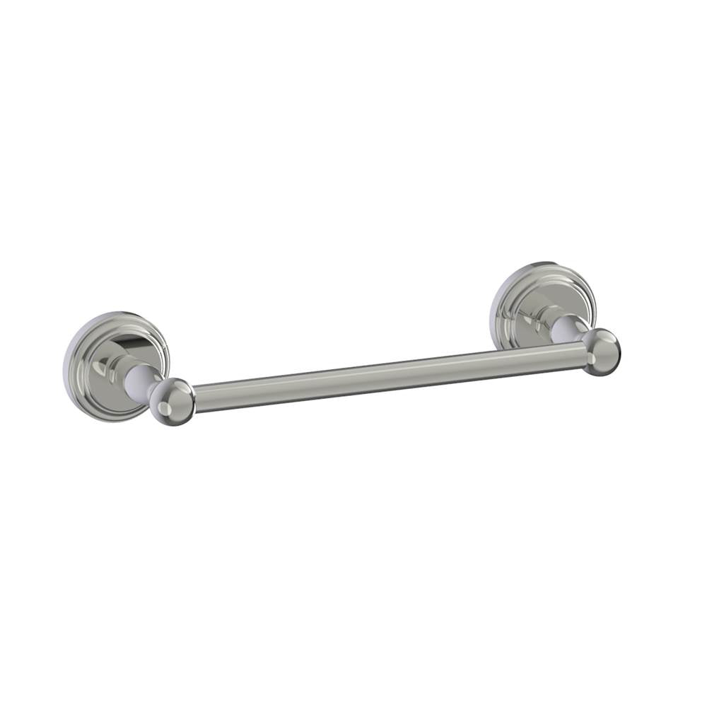 Kartners - FLORENCE - 9-inch Bathroom Towel Bar -Polished Nickel - Polished Nickel