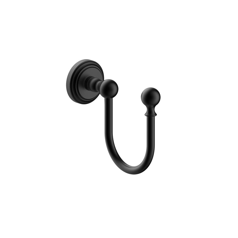 Kartners - FLORENCE - Coat Hook (U-shaped)-Matte Black - Matte Black