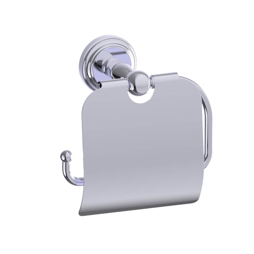 Kartners - FLORENCE - Toilet Paper Holder with Cover-Polished Chrome - Polished Chrome