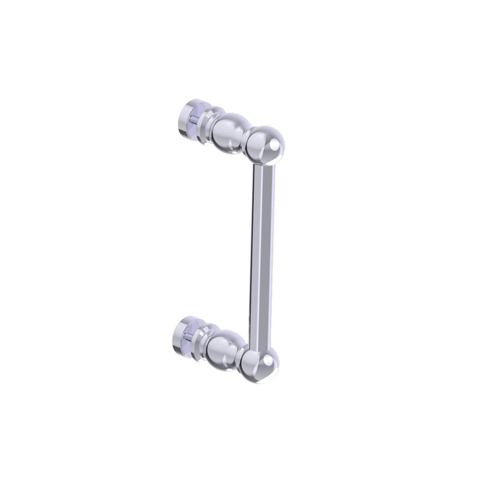 Kartners - FLORENCE - 8-inch Single Shower Door Handle-Polished Chrome - Polished Chrome