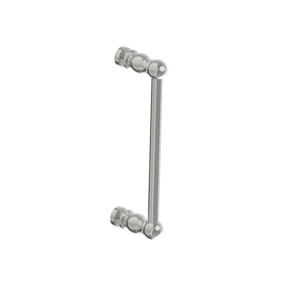 Kartners - FLORENCE - 12-inch Single Shower Door Handle-Polished Nickel - Polished Nickel