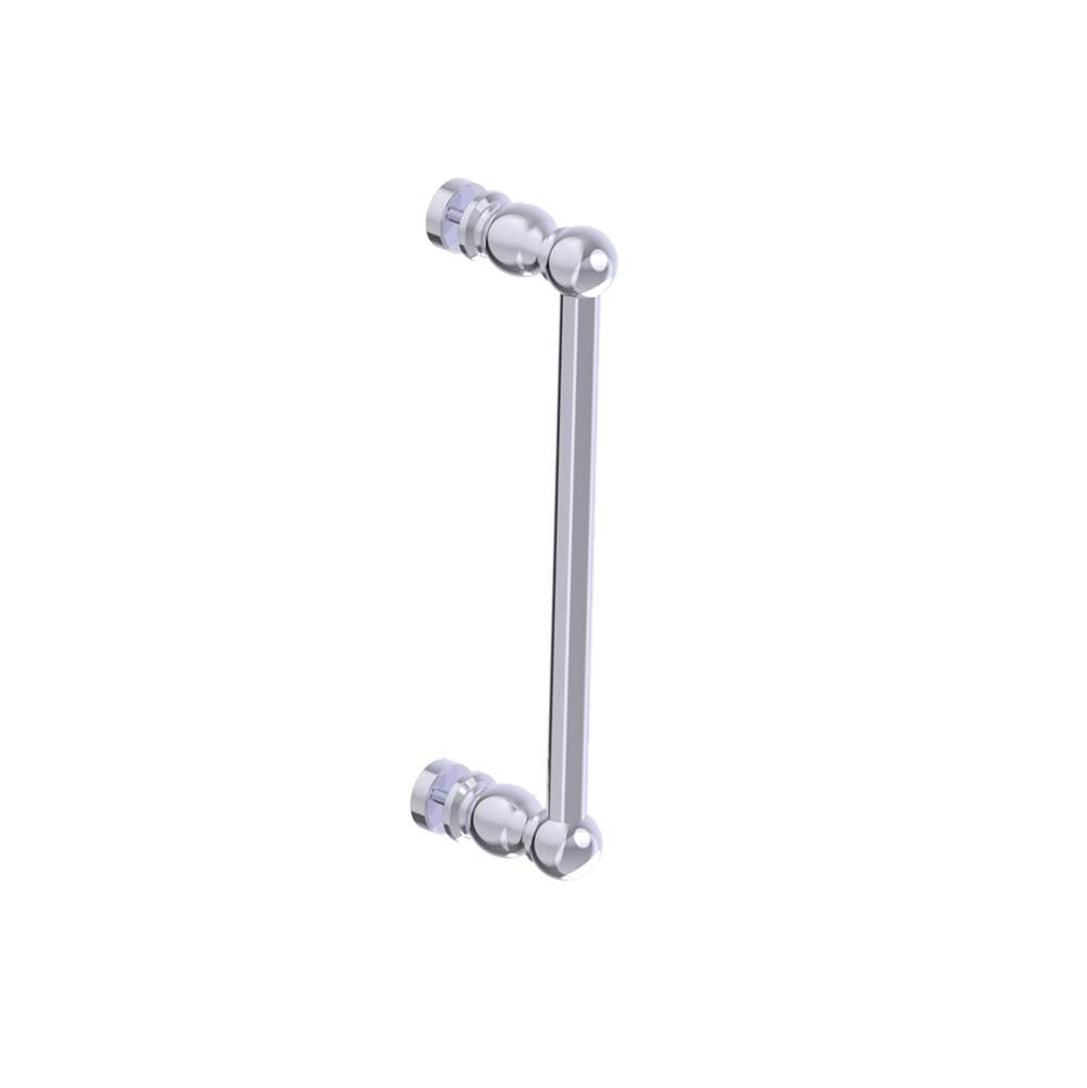 Kartners - FLORENCE - 12-inch Single Shower Door Handle-Polished Chrome - Polished Chrome
