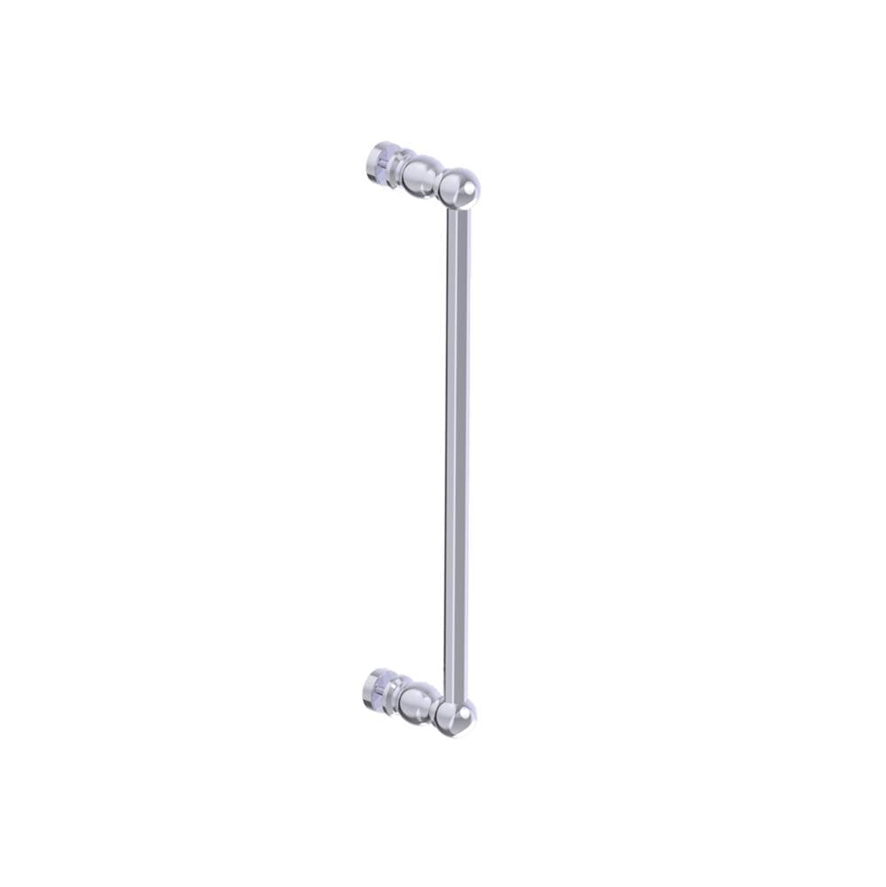 Kartners - FLORENCE - 18-inch Single Shower Door Handle-Polished Chrome - Polished Chrome