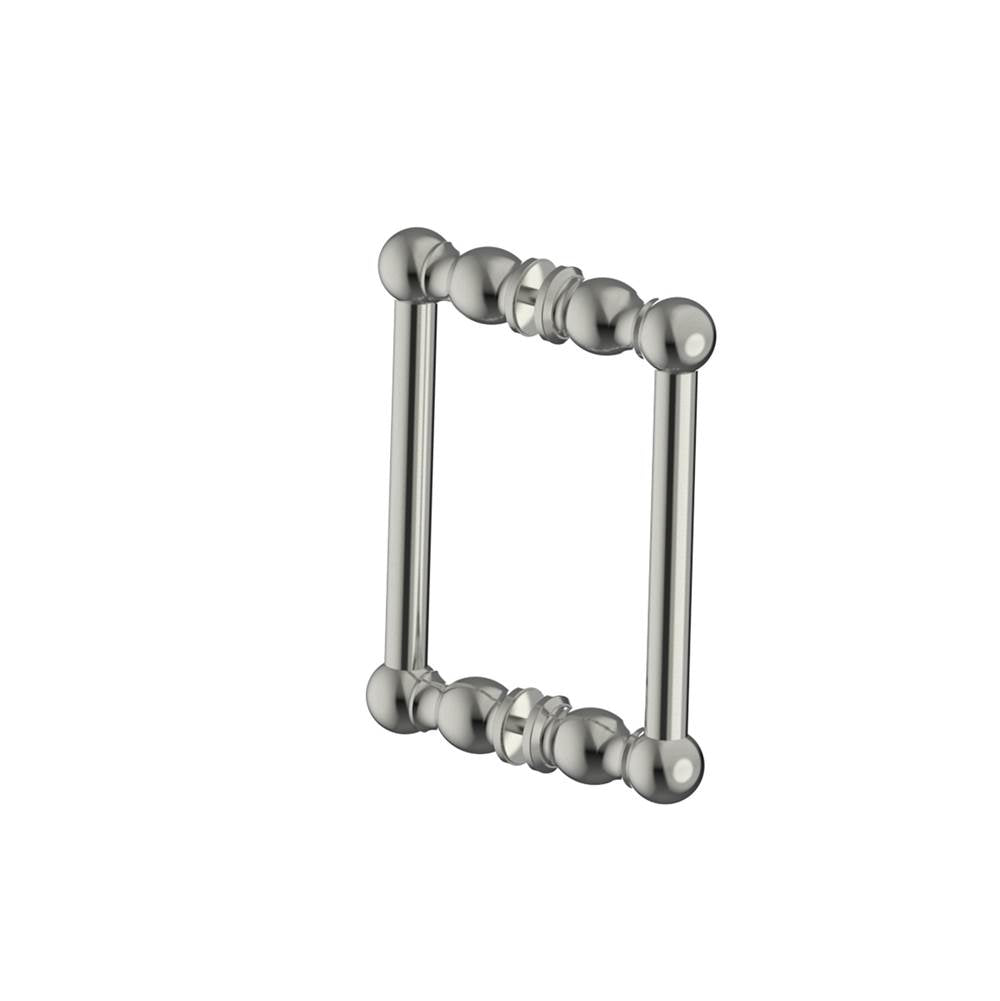 Kartners - FLORENCE - 8-inch Double Shower Door Handle-Brushed Nickel - Brushed Nickel