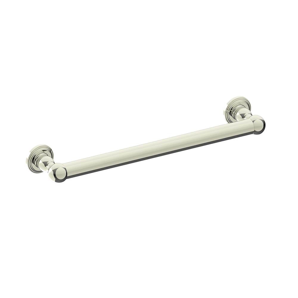 Kartners - FLORENCE - 18-inch Grab Bar-Polished Nickel - Polished Nickel