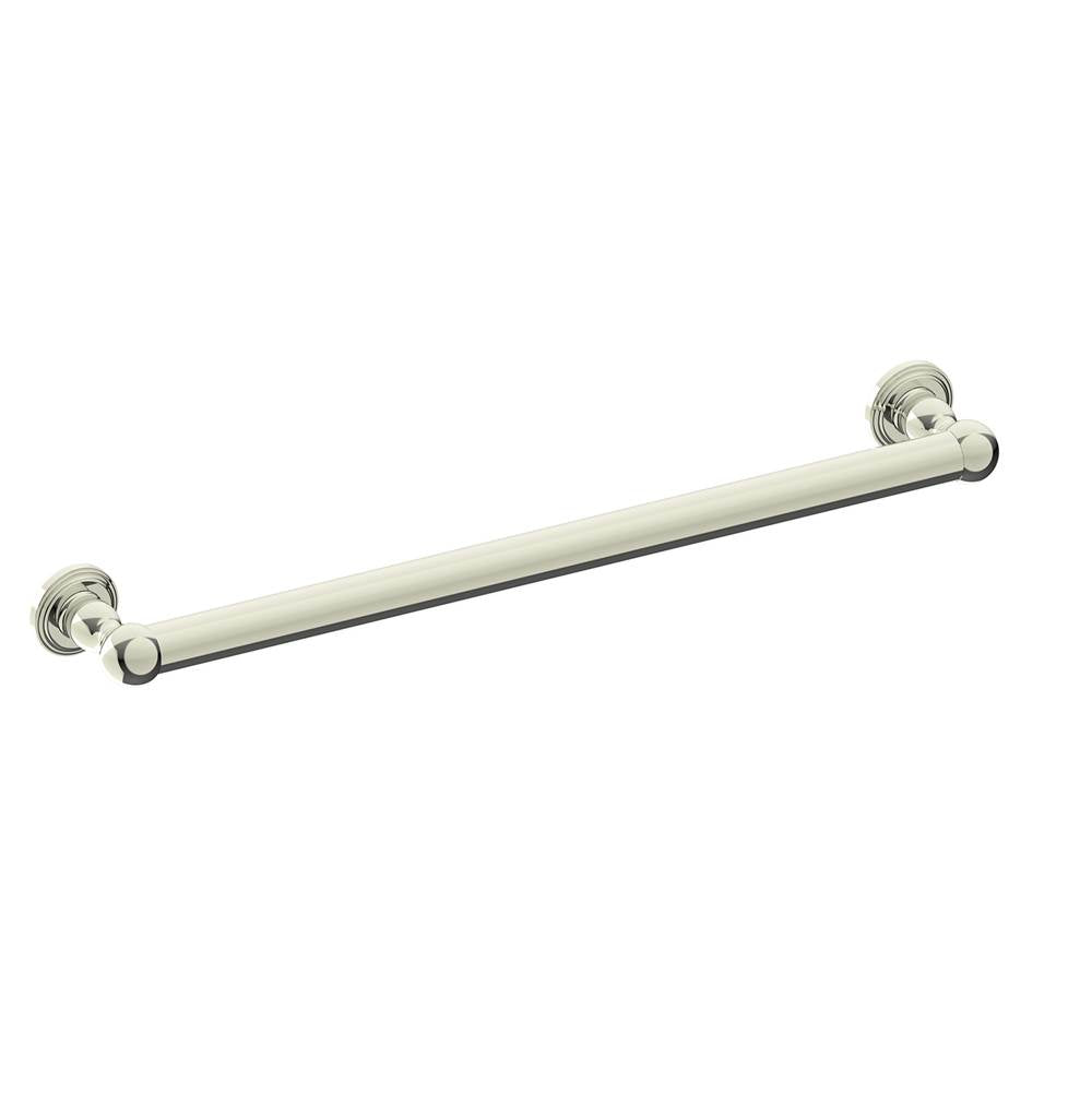 Kartners - FLORENCE - 24-inch Grab Bar-Polished Nickel - Polished Nickel