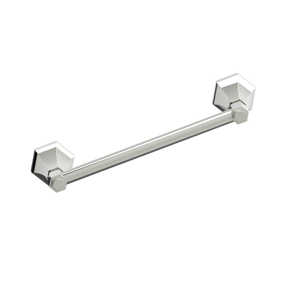 Kartners - PISA - 9-inch Bathroom Towel Bar-Polished Nickel - Polished Nickel
