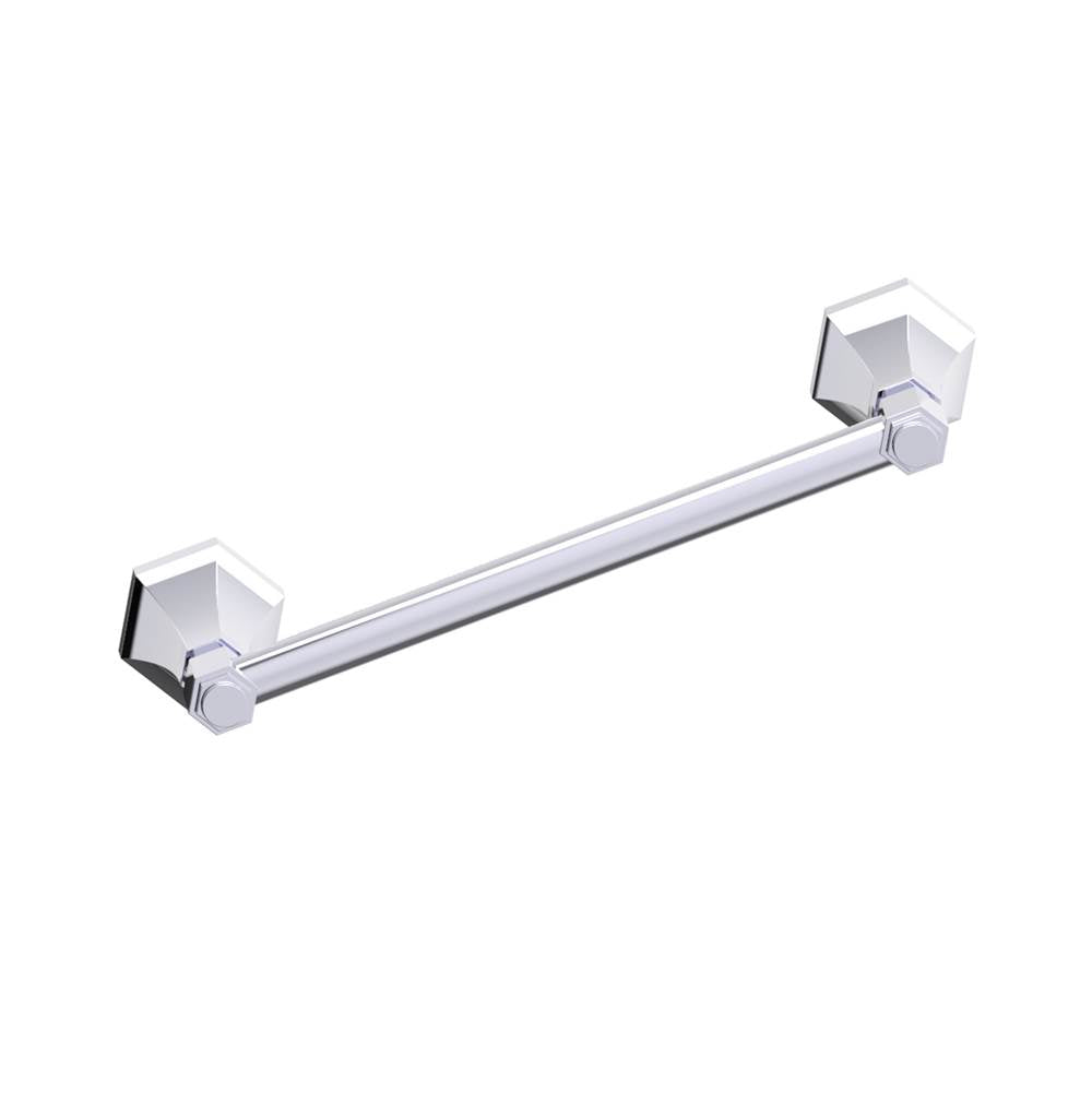 Kartners - PISA - 9-inch Bathroom Towel Bar-Polished Chrome - Polished Chrome