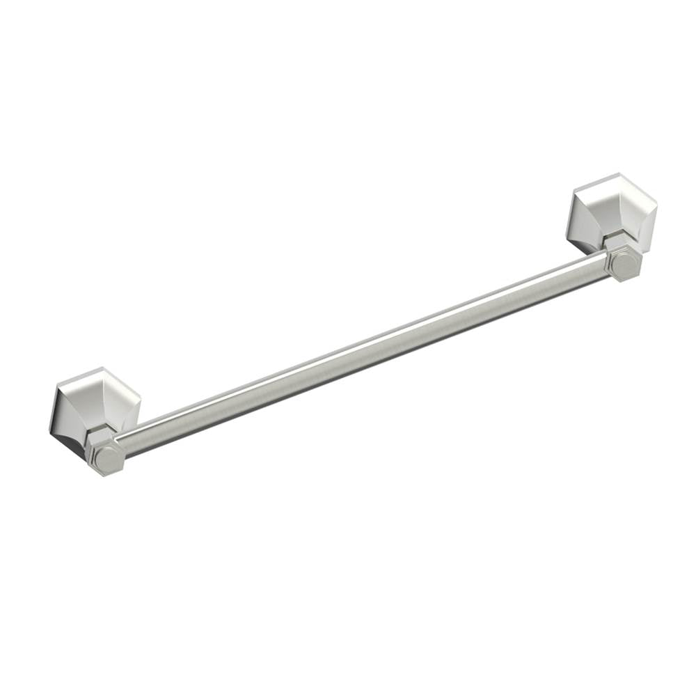 Kartners - PISA - 12-inch Bathroom Towel Bar-Brushed Nickel - Brushed Nickel