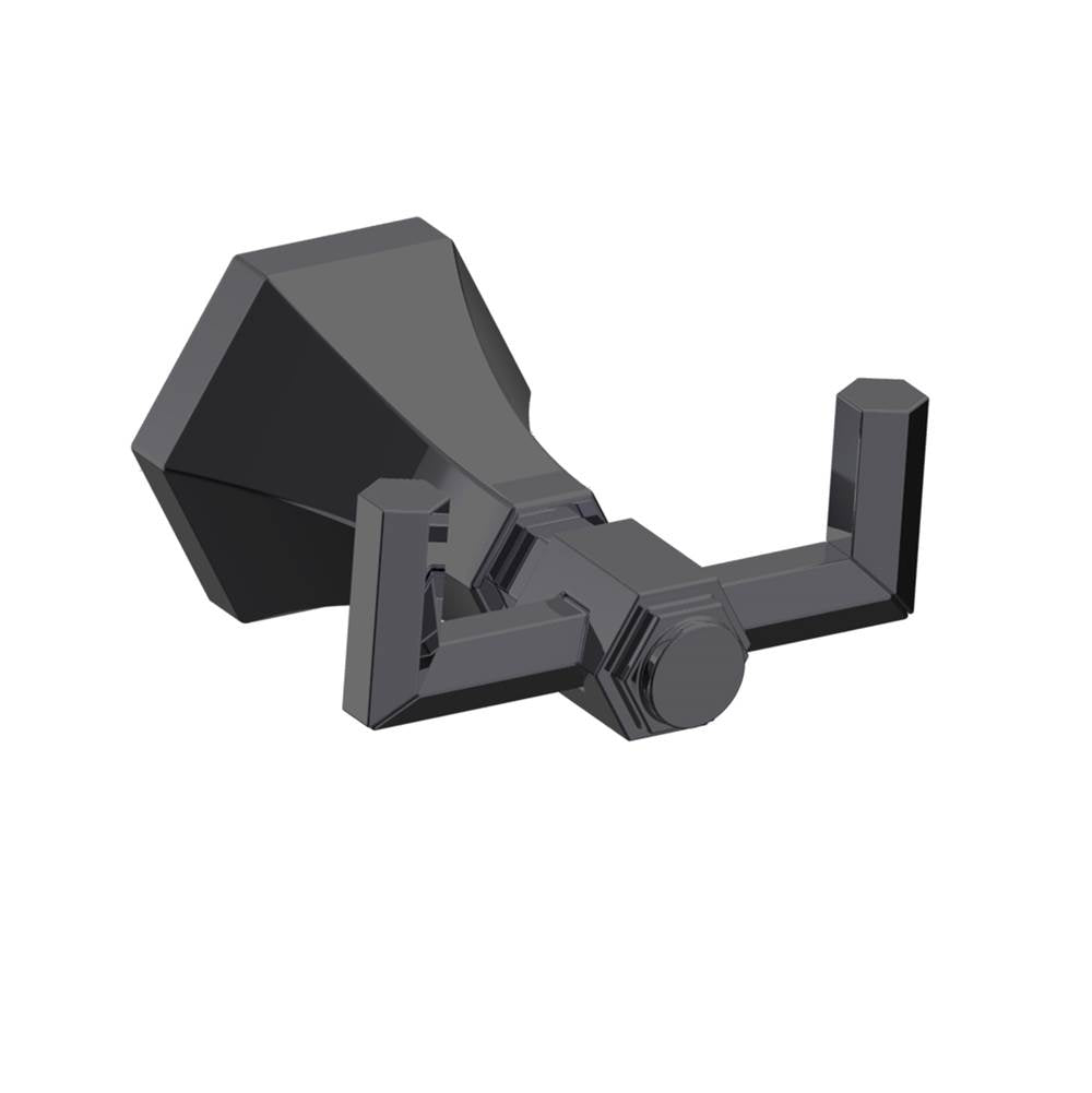 Kartners - PISA - Double Prong Robe Hook-Matte Black - Matte Black