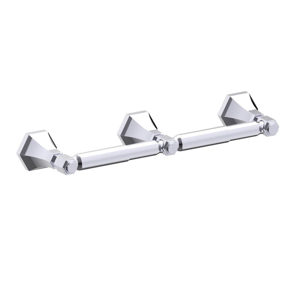 Kartners - PISA - Double Toilet Paper Holder-Polished Chrome - Polished Chrome