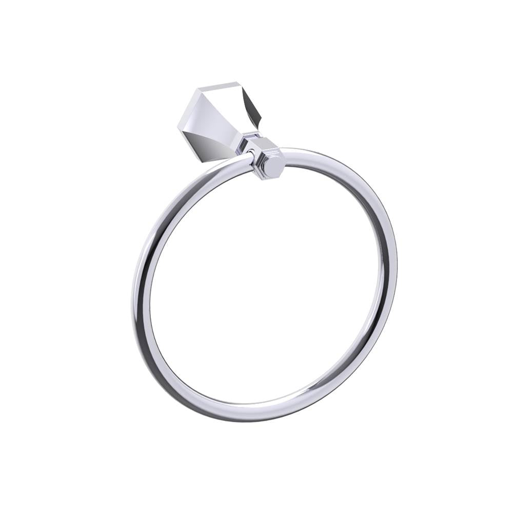 Kartners - PISA - Round Towel Ring-Polished Chrome - Polished Chrome